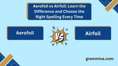 Aerofoil vs Airfoil