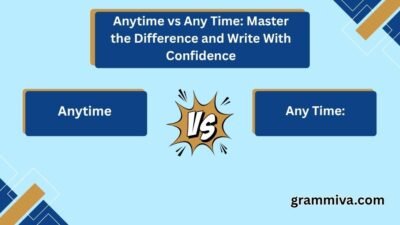 Anytime vs Any Time