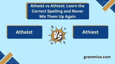 Atheist vs Athiest