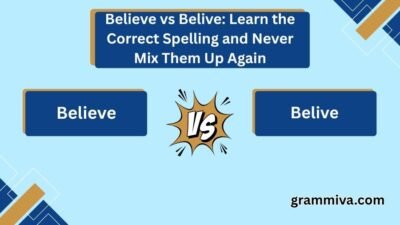 Believe vs Belive