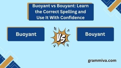 Buoyant vs Bouyant