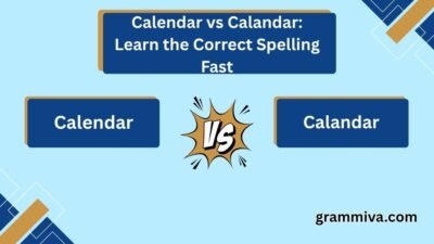 Calendar vs Calandar