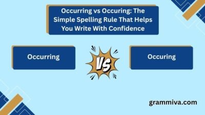 Occurring vs Occuring