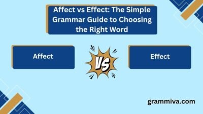 Affect vs Effect